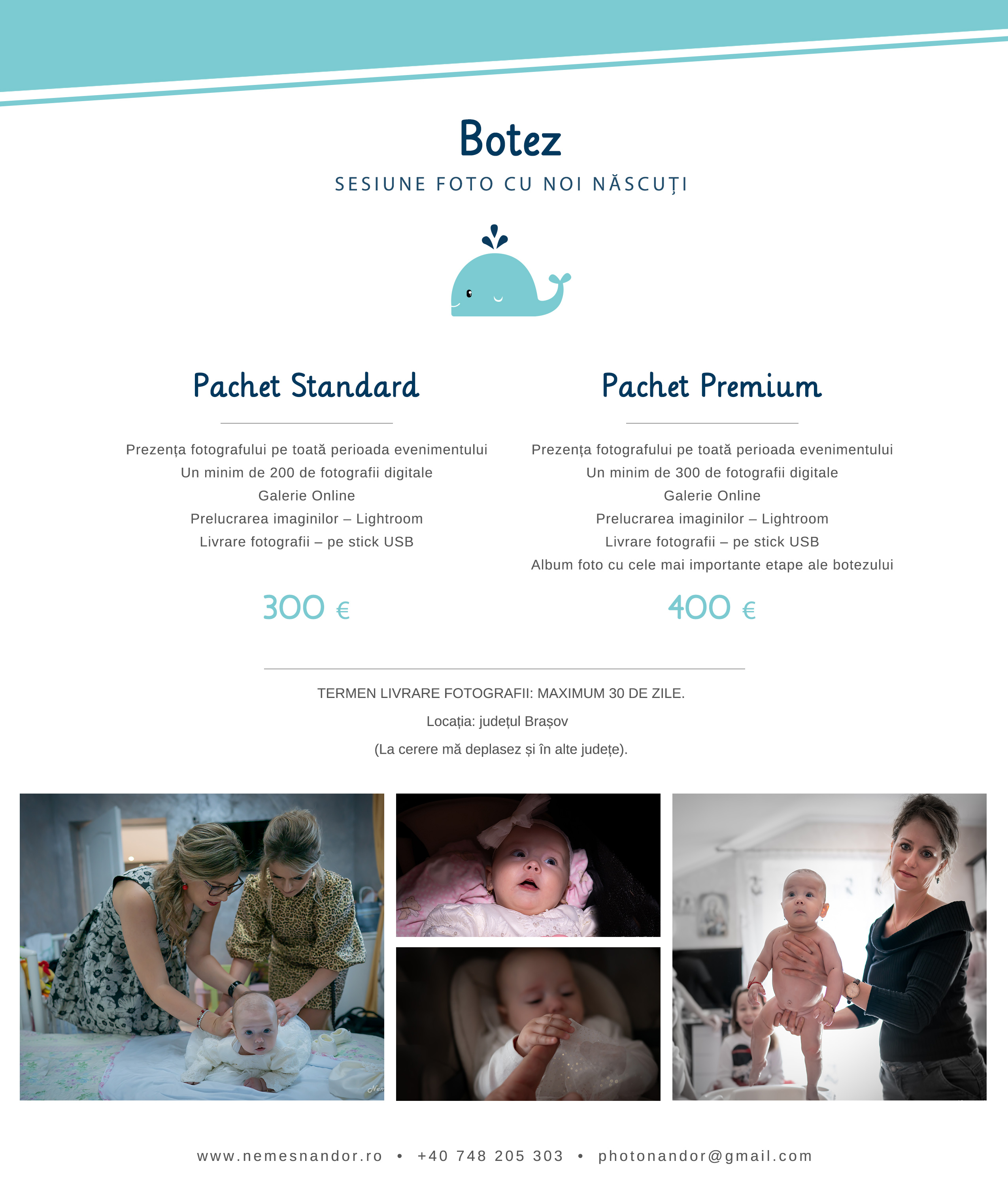 Pachet foto botez fotograf