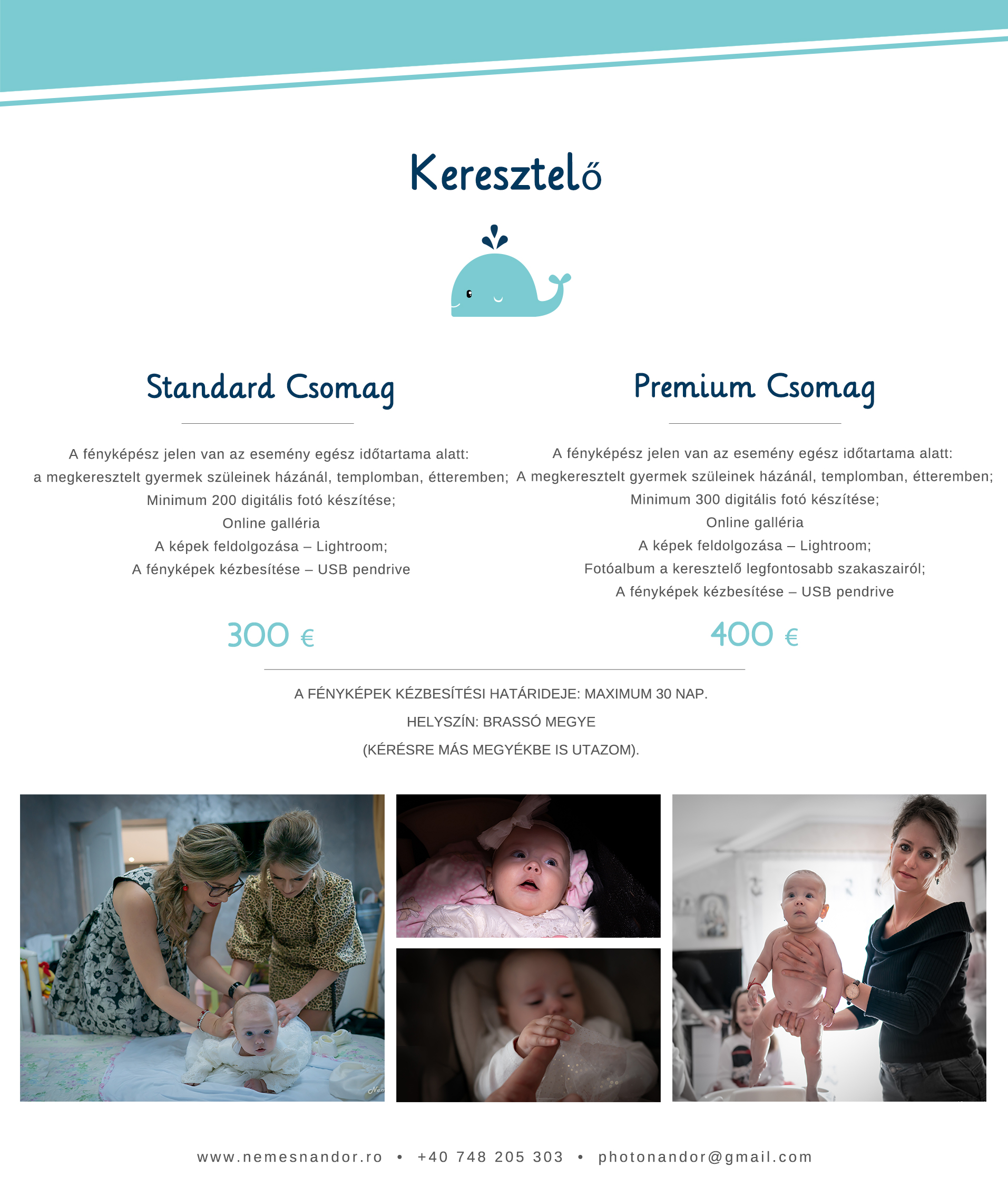 Fotó csomag keresztelö fotós